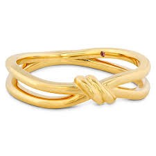 Hayley Paige Love Code - Forget You Never Band Yellow 18 Karat .004 Pink Sapphire