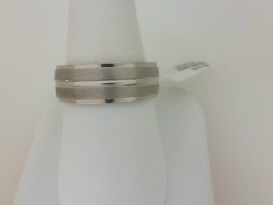 Camelot: Sterling Silver 8 Mm Gents Band - Size 10