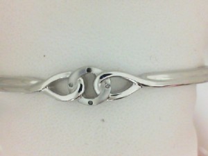 The Sheree Collection Sterling Silver Bracelet With Diamond Accent