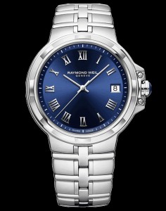 Raymond Weil Stainless Steel 41mm Parsifal Swiss Quartz Watch (5580-ST-00508)
With Blue Roman Dial
