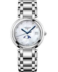 Longines Steel 34mm PrimaLuna Quartz Watch (L81164876)
