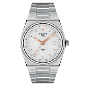 TISSOT PRX QUARTZ  (T137.410.11.031.00)
Case                             39.5x40mmTONNEAU (SHAPE)/316L stainless steel case
Crystal                           Scratch-resistant sapphire crystal
Movement                    Swiss quartz/EOL (battery end-o