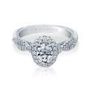 Verragio 14 Karat White Gold  Renaissance Semi-Mount Engagement Ring With 0.38 Total Diamond Weight