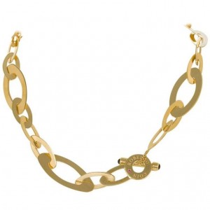Estate Roberto Coin Chic & Shine18 Karat Yellow Gold  Open Link Chain Length: 18