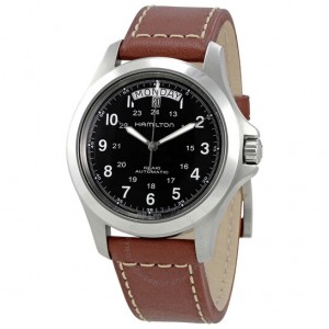 Hamilton: Gents Stainless Steel Khaki Field King Automatic Watch
Dial Color: Black
Mm: 40mm
Serial:  Py9qawwmn