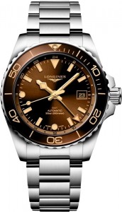 Longines Stainless Steel 41mm Hydroconquest GMT Watch