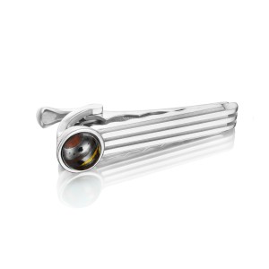 Tacori:  Sterling Silver Engraved Jewelry With One 1.95Ct Cabochon Tiger Iron
Style Name: Monterey Roadster Racing TieBar
Serial #: A20241616