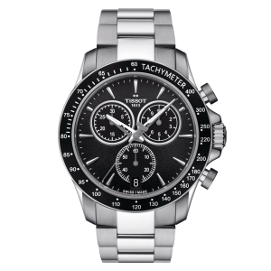 TISSOT Stainless Steel Chronograph Watch
Name:V 8 Chrono
Clasp: Deployment
Finish: Brushed & Polished
Dial Color: BLACK
MM: 43MM