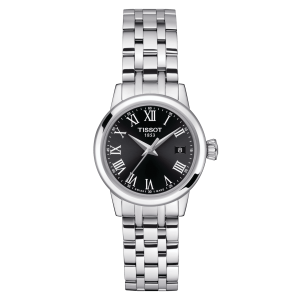 Tissot: Stainless Steel Quartz Watch
Name: Classic Dream
Clasp: Deployment
Finish: Polished
Dial Color: Black