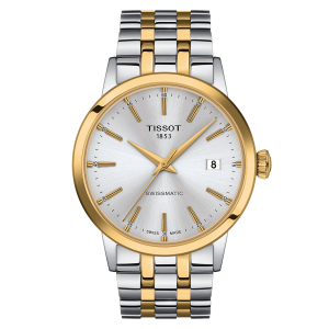 Stainless Steel W/Gold Pvd Automatic Watch Name: T Classic
Clasp: Deployment
Dial Color: Silver
MM: 42