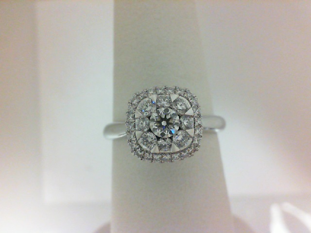 Forevermark: 18 Karat White Gold Ring With One 0.19Ct Round F Si1 Forevermark Diamond And 32=0.42Tw Round Diamonds
FM 2008657