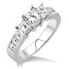 14 Karat White Gold Engagement Ring With One 0.70Ct Princess H Si1 Diamond And 8=1.30Tw Princess H Si1 Diamonds
Size 6