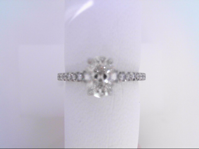 Forevermark Oval Brilliant Cut Diamond 0.70 Ct Icon Engagement Ring 0.32 Ct