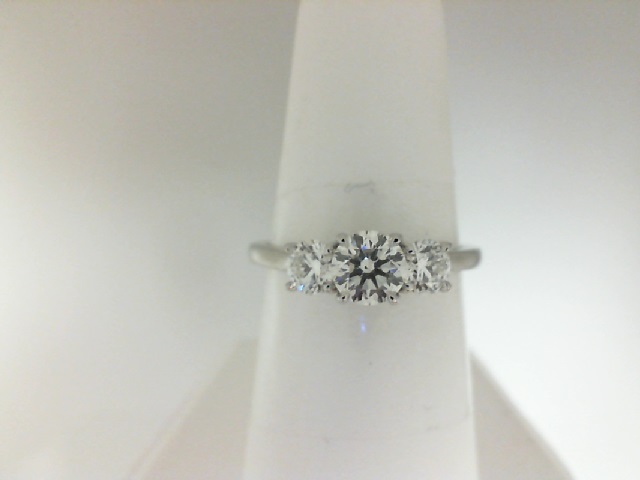 Forevermark Plarinum 3 Stone Journey Diamond Enagegement Ring 0.98 Ct