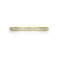 Tacori: 18 Karat Yellow Gold Sculpted Crescent Milgrain Wedding Band With 0.17Tw Round Diamonds
Ring Size: 6.5