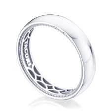 Tacori 14 Karat White Gold Coastal Crescent High Polish Finish Wedding Band With 0.01Tw Round Diamonds
Ring Size: 10