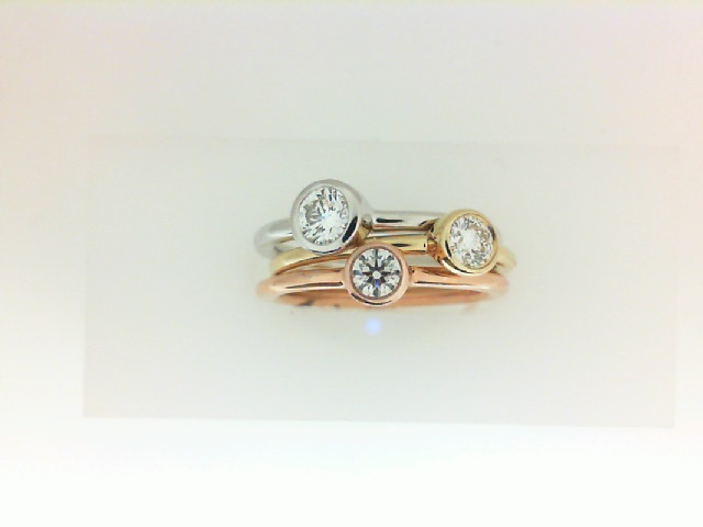 Forevermark: 18 Karat White, Rose And Yellow Gold Stackable Fashion Rings
One 0.19Ct Forevermark Rnd I Si2 Diamond
One 0.26Ct Forevermark Rnd H Si1 Diamond
One 0.14Ct Forevermark Rnd I Si2 Diamond
Fm 1787057 / 8117800 / 5672763