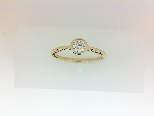 Forevermark: 18 Karat Yellow Gold Tribute Ring With One 0.25Ct Forevermark Rnd I Vs1 Diamond
FM  9685595