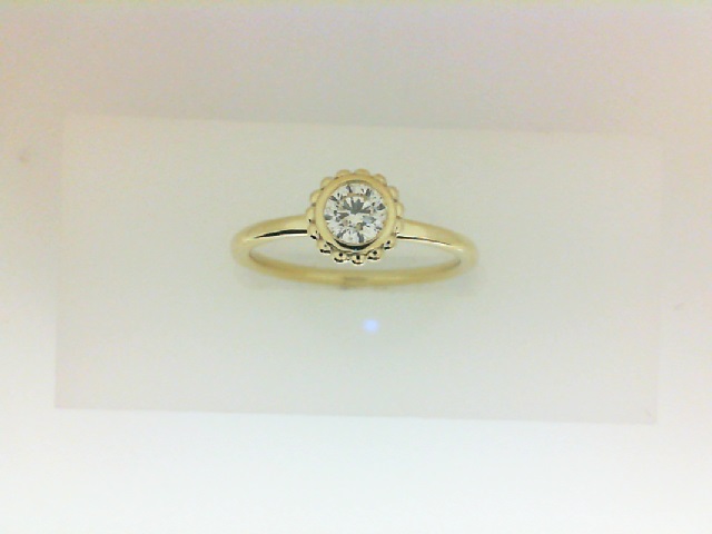 Forevvermark:18 Karat Yellow Tribute Ring With One 0.30Ct Forevermark Round H Vs1 Diamond
FM 319257