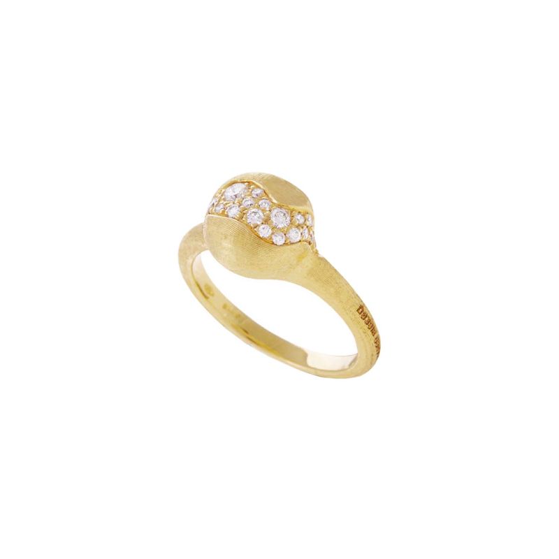 Marco Bicego Africa Collection 18K Yellow Gold and Diamond Small Ring (AB591B)