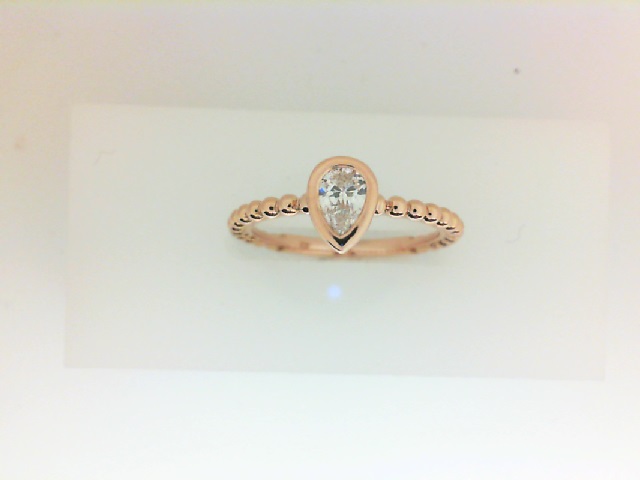 Forevermark: 18 Karat Rose Gold Tribute Ring With One 0.30Ct Forevermark Pear E Si1 Diamond
Fm 5197296