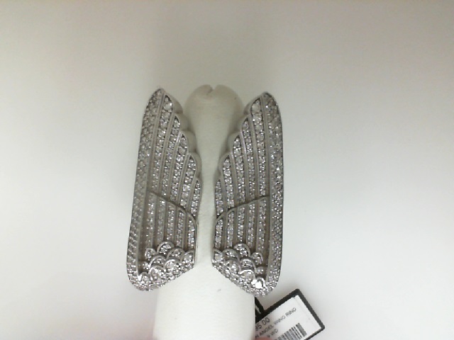 Jason Of Beverly Hills 14 Karat White Gold Arch Angel Diamond Wings Ring 2.90 Ct