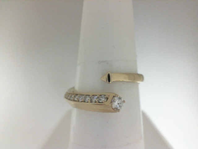 Forevermark 18 Karat Yellow Gold Avvanti  Pave Bypass Diamond Ring  0.31 ct