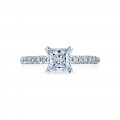 Tacori Platinum Petite Crescent Semi-Mount Ring With 0.34Tw Round Diamonds
*Setting only, center stone not included