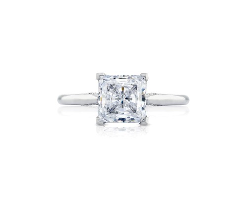 Tacori  Platinum Simply Tacori Semi-Mount With 0.07Tw Round Diamonds
*Setting only, center stone not included