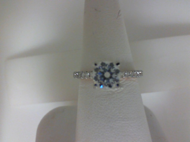 Verragio: 14 Karat White/Rose Gold Tradition Semi-Mount Ring With .45Tw Round Diamonds