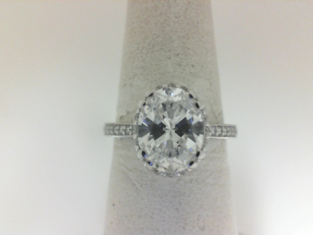 Verragio 14 Karat White Gold Diamond 0.28 Ct Semi Mount