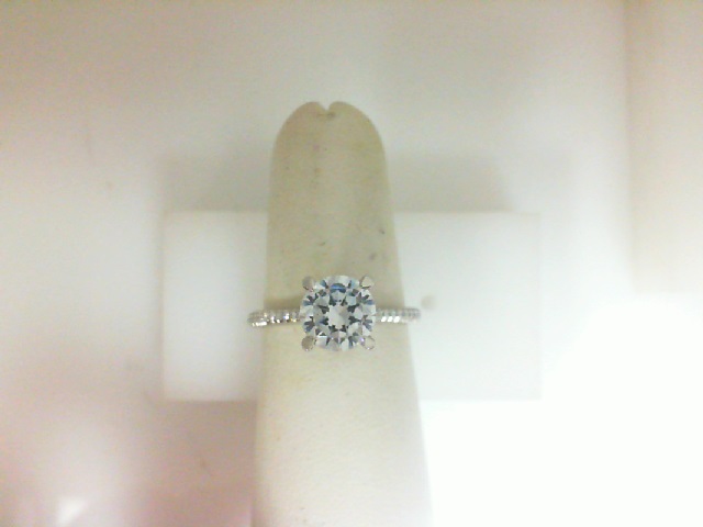 Tacori Platinum  0.22 Carat Diamond Semi Mount Engagement Ring Size 6.5