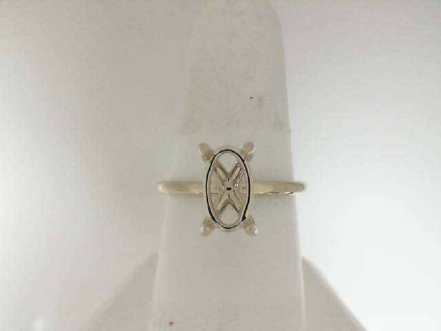 Gabriel & Co 14 Karat Yellow Gold Oval Soilitaire Semi Mount