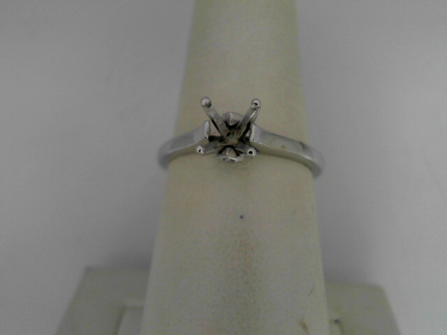 Natalie K 18 Karat White Gold Cathedral Ring With 2=0.01Tw Round Diamonds