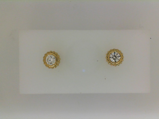 Forevermark Tribute Collection Round Beaded Studs18 Karat Yellow Gold 0.50CTW
I color/ VS1 clarity