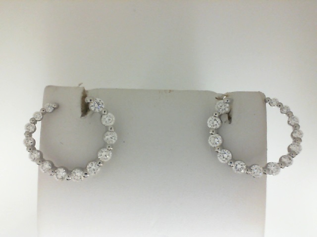 Forevermark Platinum Graduated Round Brilliant Cut Diamond Hoops 1.00 Cts