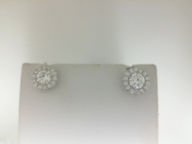 Forevermark 18 Karat White Gold Center Of My Universe Diamond Earrings 1.01 cts