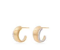 Marco Bicego 18 Karat Yellow And White Gold Diamond Lucia Earrings
