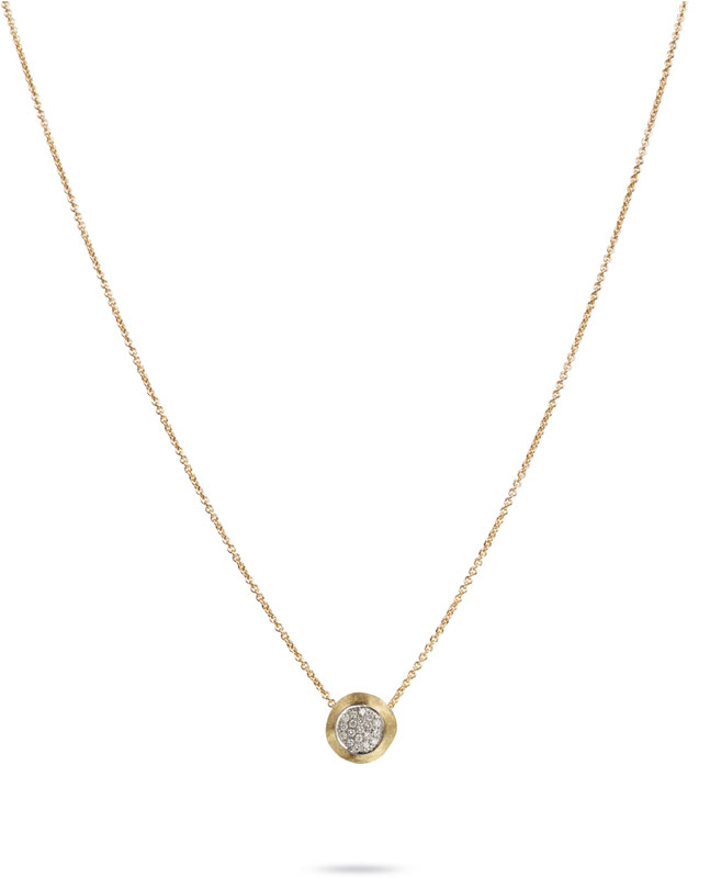 Marco Bicego: 18 Karat Yellow/White Gold  Delicati Pendant With 0.15Tw Round Diamonds