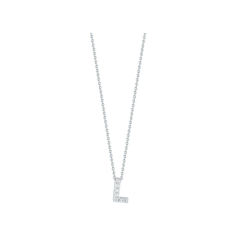 Roberto Coin: 18 Karat White Gold  Love Letter Initial 