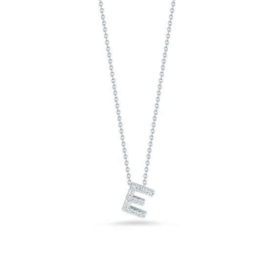 Roberto Coin: 18 Karat White Gold  Love Letter Initial 