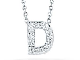 Roberto Coin: 18 Karat White Gold Tiny Treasure Pendant Love Letter 