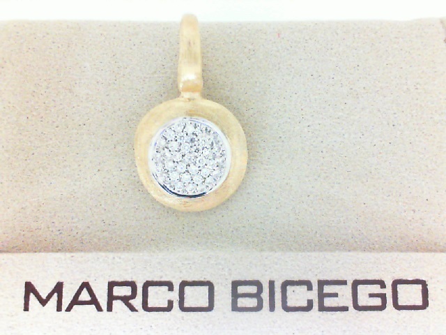 Marco Bicego Jaipur Gold 18K Yellow Gold Gemstone Diamond Pavé Pendant, Small