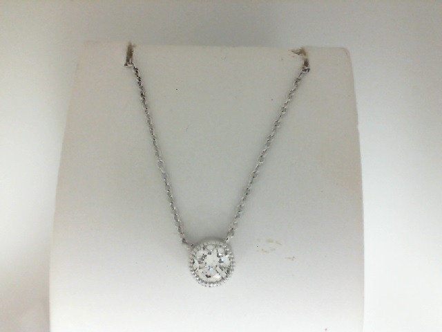 Forevermark 18 Karat White Gold Miligrain Tribute Diamond Pendant 0.50 Ct