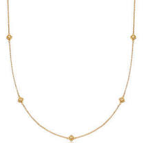 Roberto Coin: 18 Karat Yellow Gold Palazzo Ducale 5 Station Necklace With 5=0.06Tw Round Diamonds
Length: 16-18Adjustable