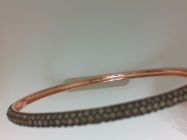 14 Karat Rose Gold Bangle Bracelet With 139=2.38Tw Round Brown Diamonds
Serial #: 537771