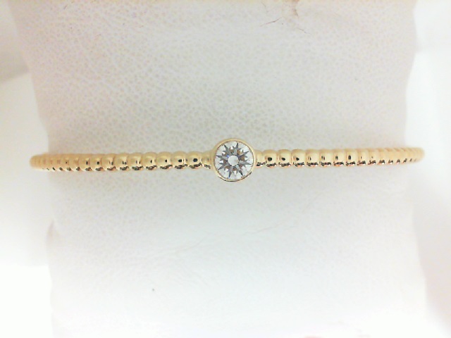 Forevermark18 Karat Yellow Gold Tribute Bangle Bracelet With One 0.24Ct Forevermark Roundnd H VS2 Diamond
Fm 8987700