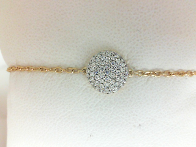Phillip's House: 14 Karat Yellow Gold Affair Pendant With 68=0.31Tw Round Diamonds