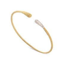 Marco Bicego: 18 Karat Yellow/White Gold LUCIA  Bracelet With Round Diamonds At 0.15Tw