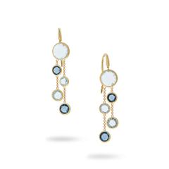 Marco Bicego Jaipur Color 18K Yellow Gold Mixed Topaz 2-Strand Earrings